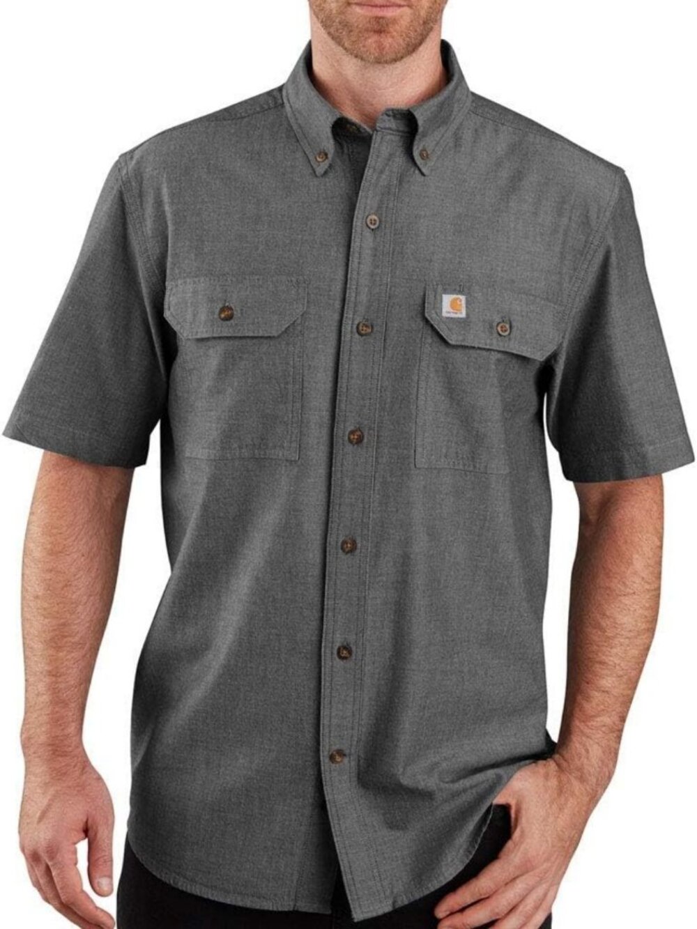 Men's Loose Fit Midweight Shirt - Comfortable Casual Wear, Versatile Style